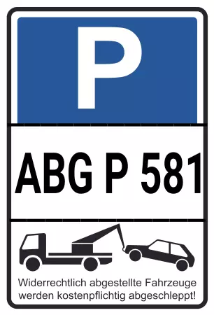 Parken verboten SchildParken - Verkehr ABG P 581 Bild