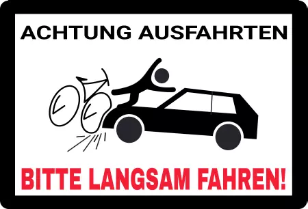 Parken verboten SchildParken - Verkehr Achtung Ausfahrten Bild