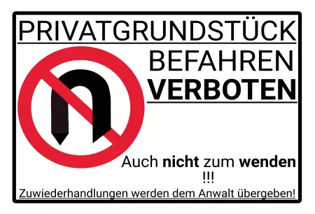 Parken verboten Schild Parken - Verkehr BEFAHREN VERBOTEN Bild