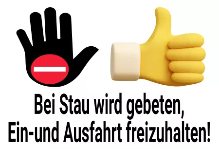 Parken verboten SchildParken - Verkehr Ein- und Ausfahrt freihalten Bild