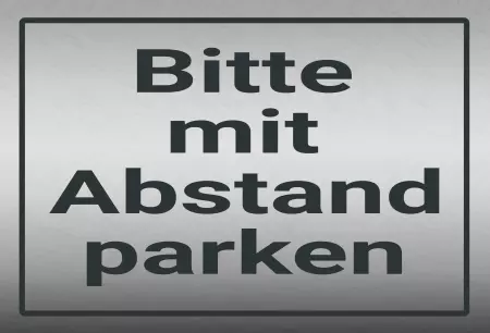 Parken verboten SchildParken - Verkehr Mit Abstand parken Bild