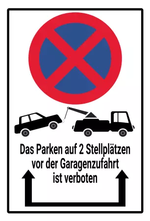 Parken verboten Schild Parken - Verkehr Parken verboten Bild