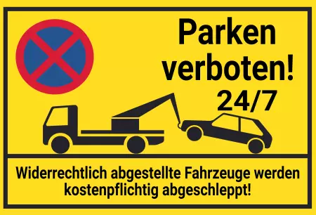 Parken verboten Schild Parken - Verkehr Parken verboten Bild