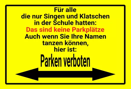 Parken verboten SchildParken - Verkehr Parken verboten Bild
