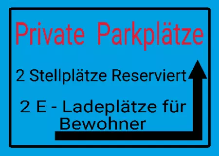 Parken verboten SchildParken - Verkehr Private Parkplätze Bild