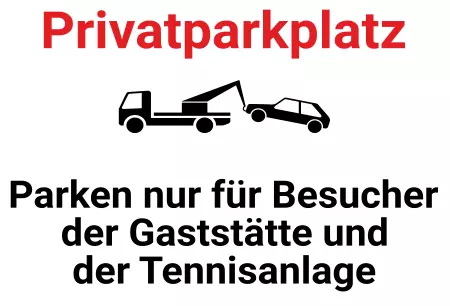 Parken verboten Schild Parken - Verkehr Privatparkplatz Bild