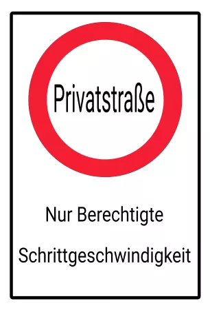 Parken verboten SchildParken - Verkehr Privatstraße Bild