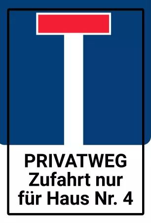 Parken verboten SchildParken - Verkehr PRIVATWEG Bild