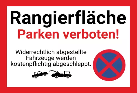 Parken verboten Schild Parken - Verkehr Rangierfläche Bild