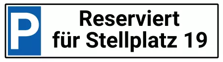 Parken verboten SchildParken - Verkehr Reservierter Stellplatz Bild